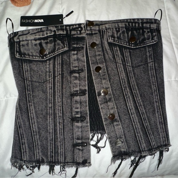 Fashion nova denim top - Picture 1 of 3